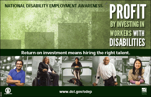 2011 National Disability Employment Awareness Month (NDEAM) Poster.