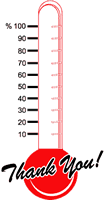 Image of 0% campaign thermometer