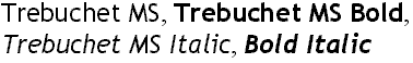 Trebuchet Font Appearance Sample