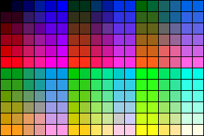 Image of Web-Safe Colors