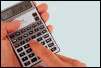 Image of handheld calculator.