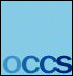 Logo of Massachussetts Office of Child Care Services, with acronym letters 'OCCS' on blue background.