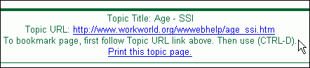 Screenshot of topic footer showing instructions 'To bookmark page, first follow Topic URL link above.  Then use (CTRL-D).' displayed if browser is Netscape or Mozilla